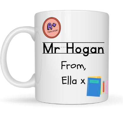 Best Teacher Mug(Gift box & chocolate bar included)