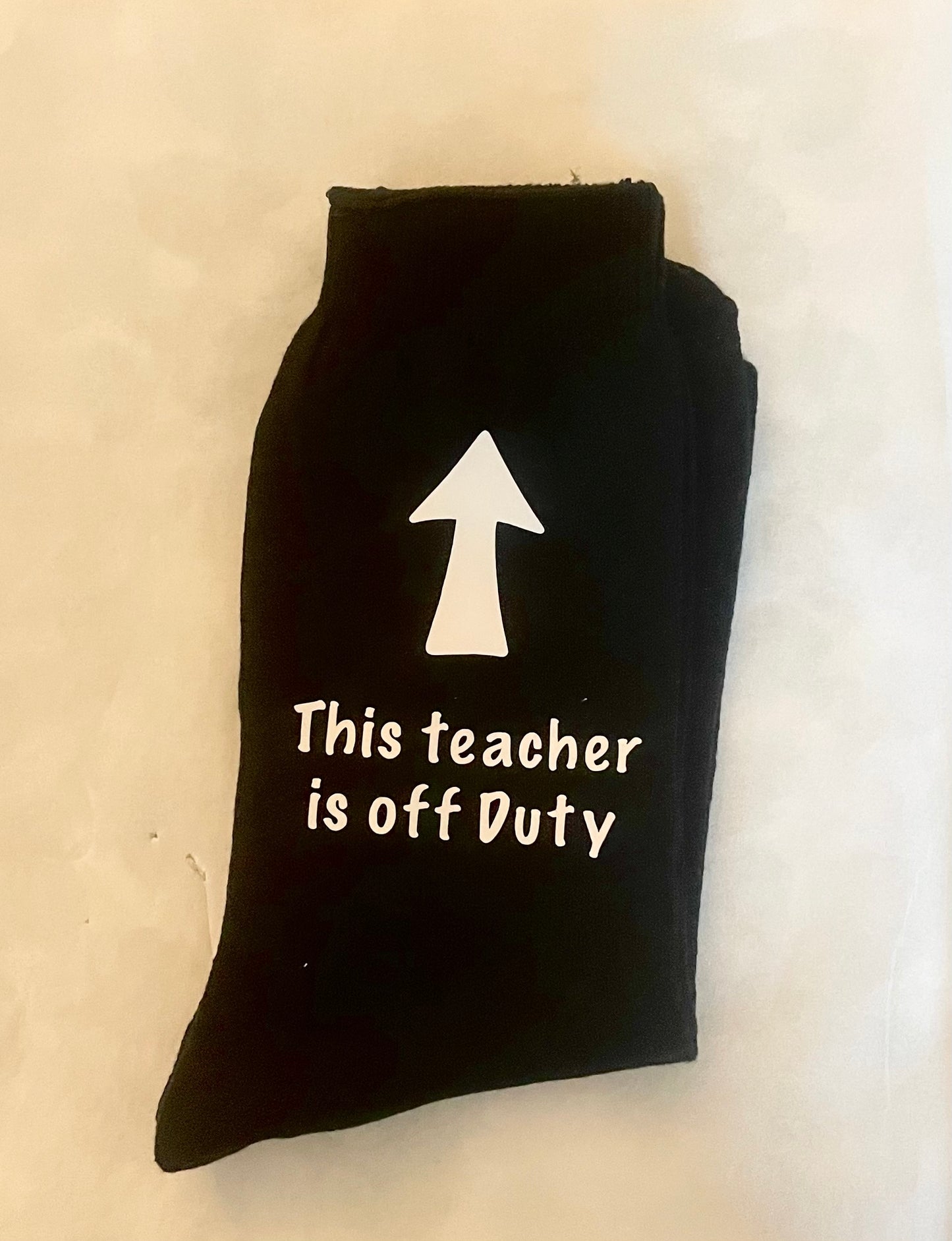 This teacher is off duty socks