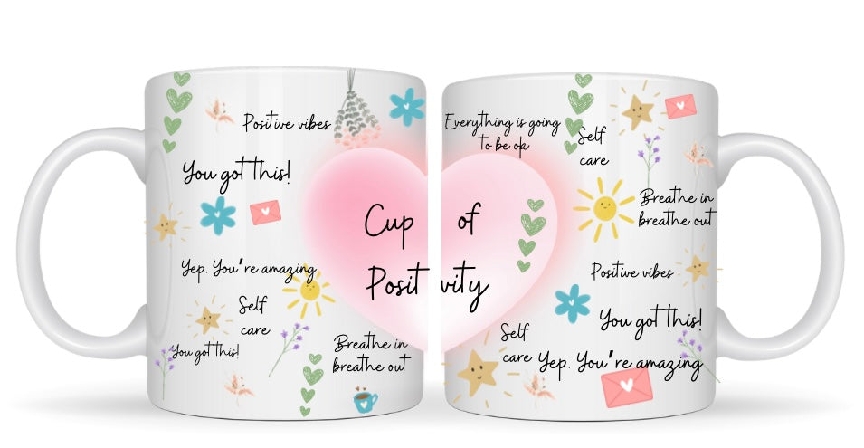 Cup of positivity mug