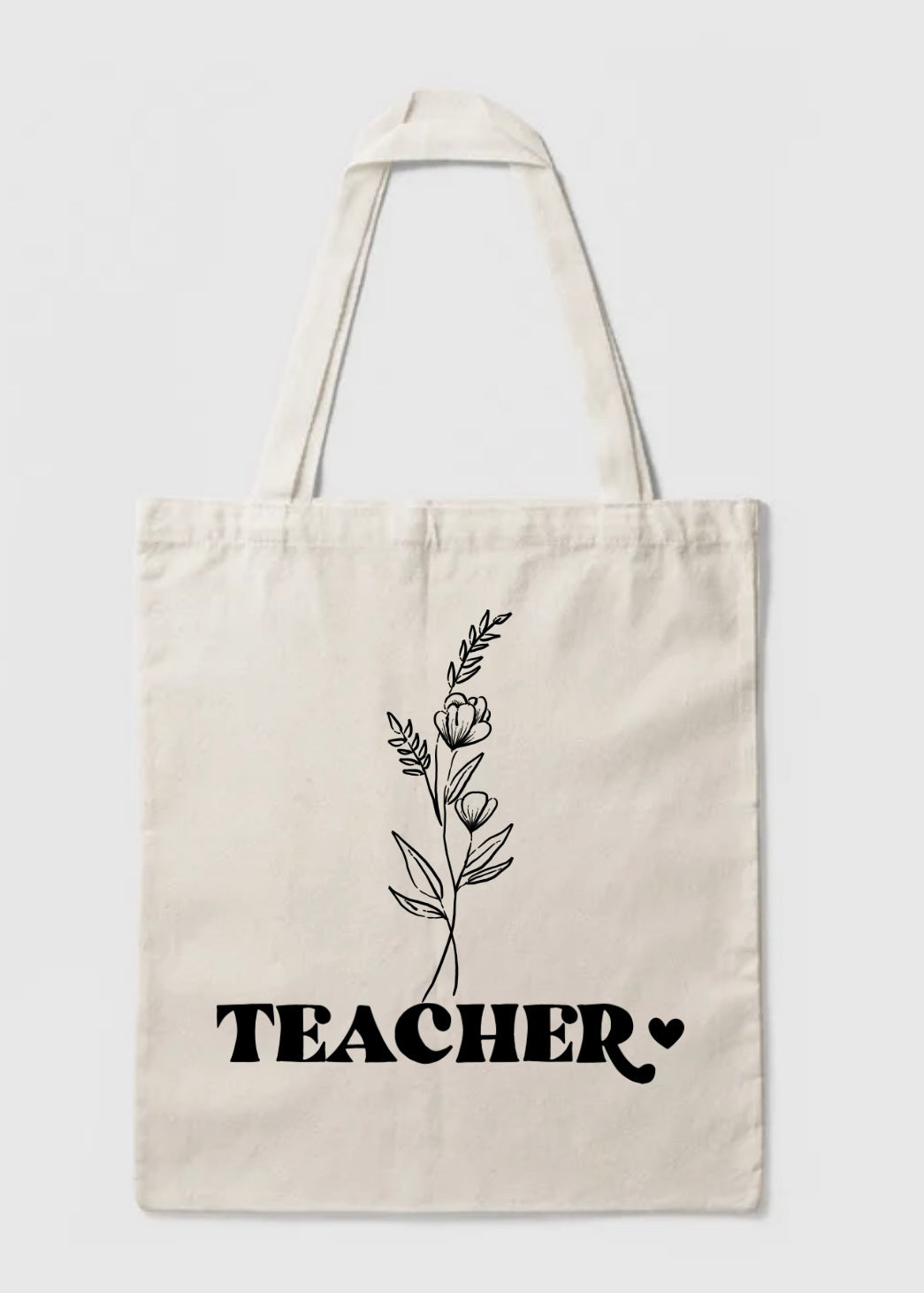 Teacher tote flowers