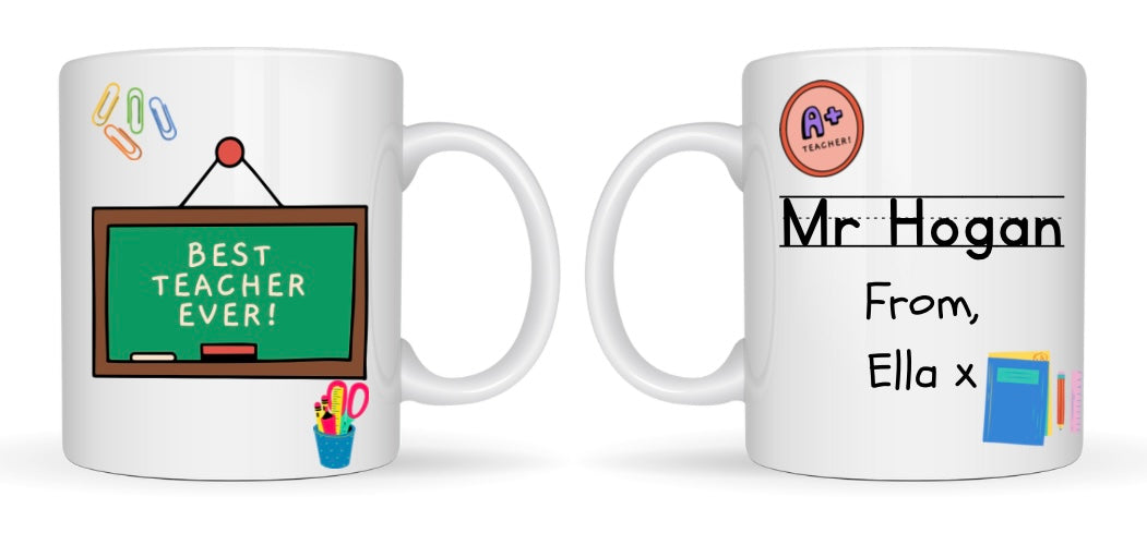 Best Teacher Mug(Gift box & chocolate bar included)