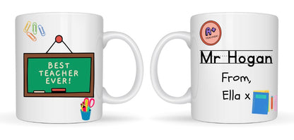 Best Teacher Mug(Gift box & chocolate bar included)