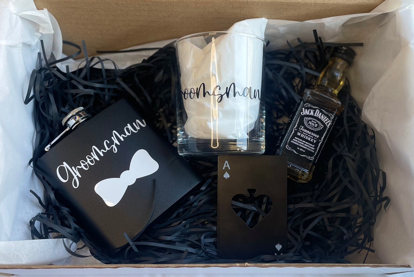 Gold Groomsmen Party Gift Box